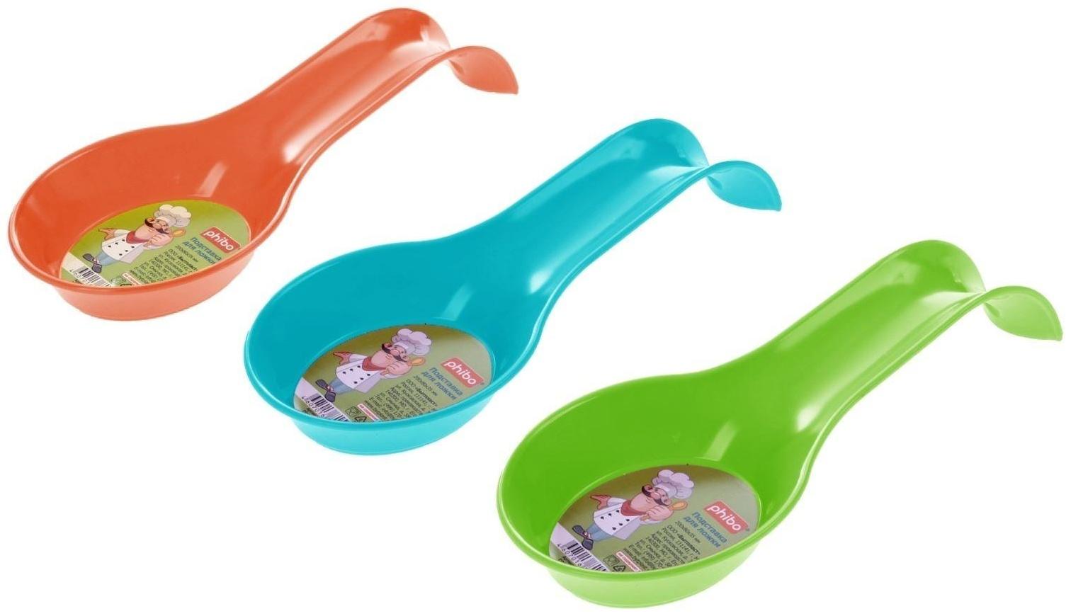 Подставка для ложки, 20×8×3,5 см, цвета МИКС