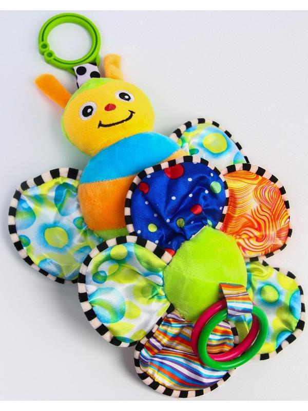 Подвеска музыкальная мягкая «Пчелка на цветке» на кроватку/коляску, р-р 36 - 35 см.