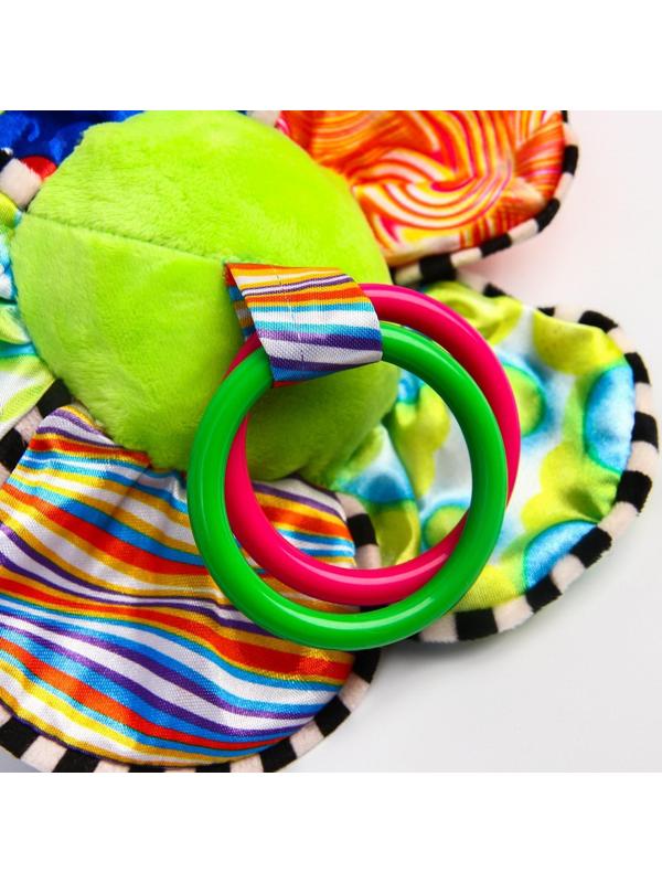 Подвеска музыкальная мягкая «Пчелка на цветке» на кроватку/коляску, р-р 36 - 35 см.