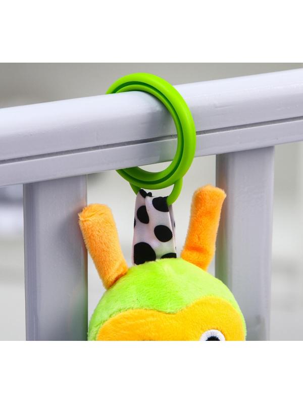 Подвеска музыкальная мягкая «Пчелка на цветке» на кроватку/коляску, р-р 36 - 35 см.