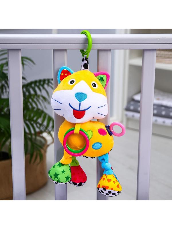 Подвеска музыкальная «Кот» на кроватку/коляску, р-р 33 см