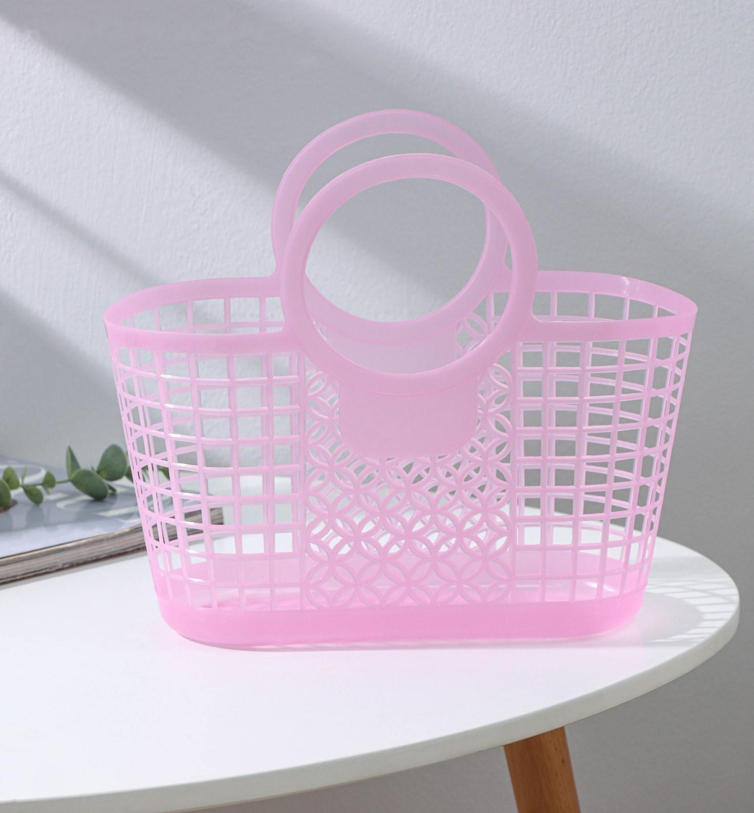 Корзина-сумка для хранения, 28×14×25 см, цвет МИКС