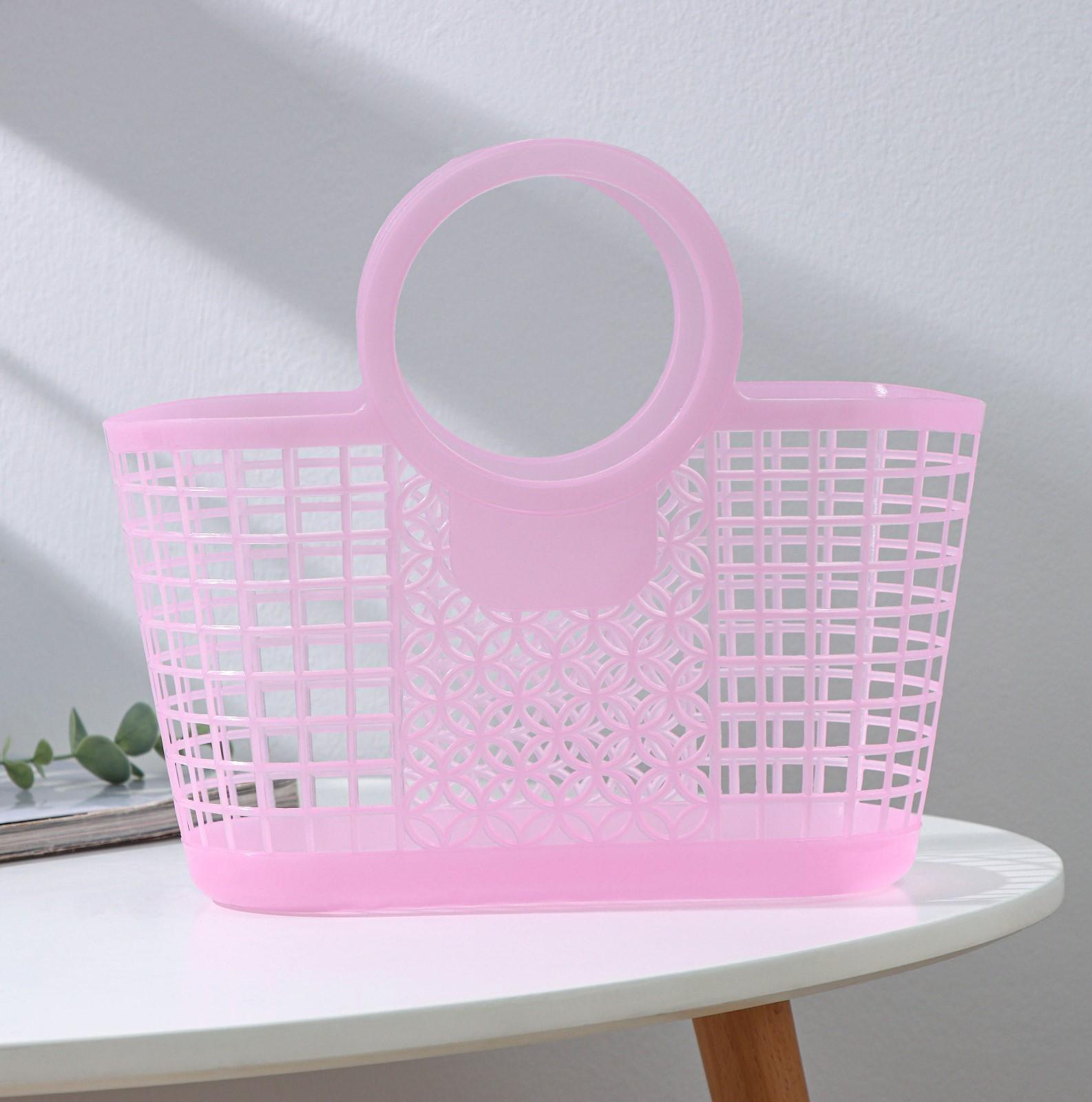 Корзина-сумка для хранения, 28×14×25 см, цвет МИКС