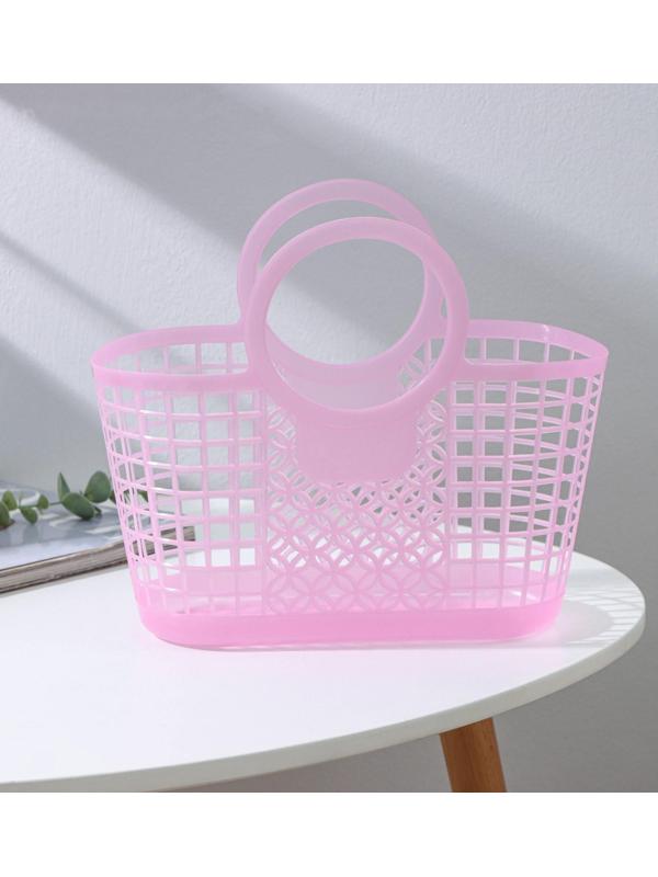 Корзина-сумка для хранения, 28×14×25 см, цвет МИКС