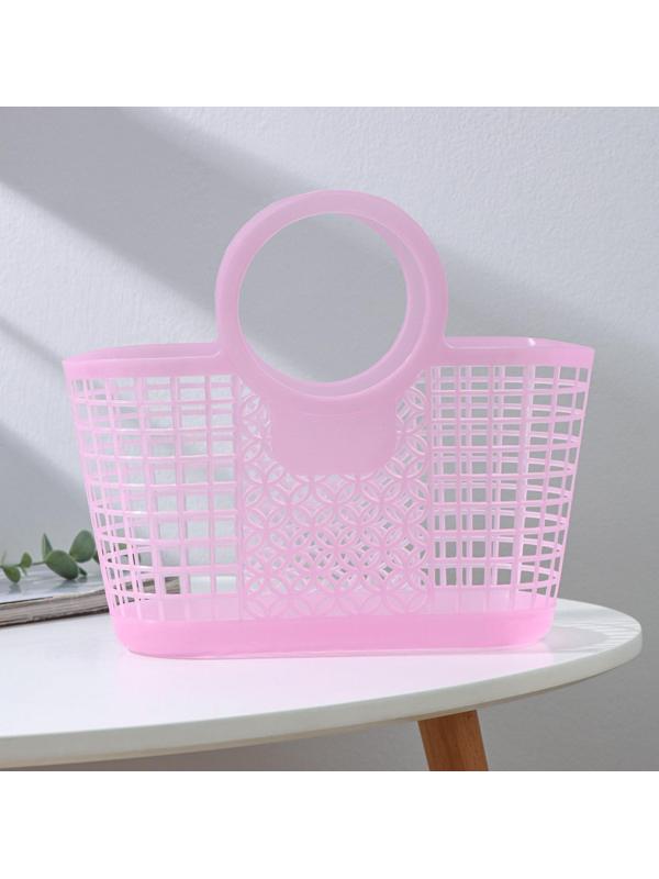 Корзина-сумка для хранения, 28×14×25 см, цвет МИКС