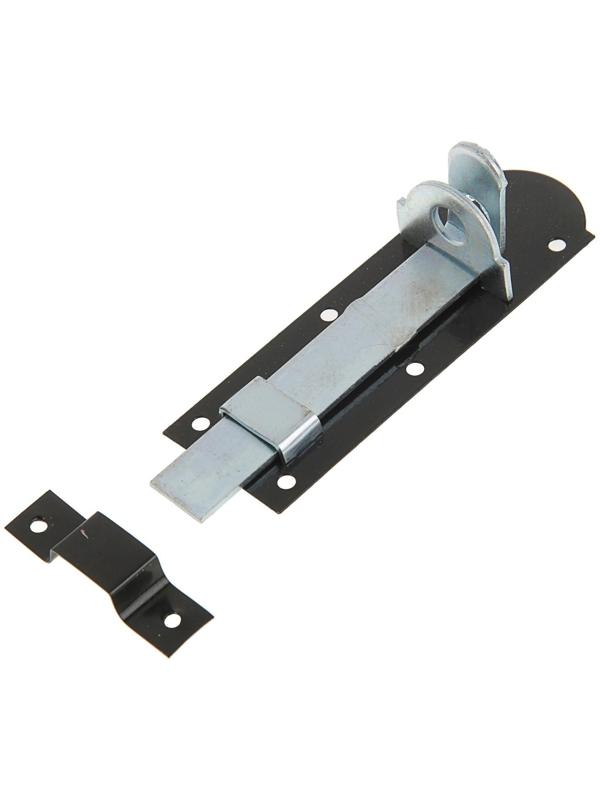 Задвижка дверная, 12.5 см, 2.5 мм, плоская, оцинкованная, крашеная