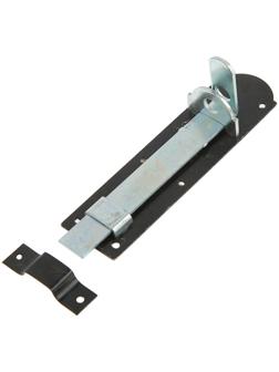 Задвижка дверная, 15 см, 2.5 мм, плоская, оцинкованная, крашеная