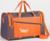 Сумка спортивная на молнии, без подкладки, 3 наружных кармана, цвет серый/оранжевый