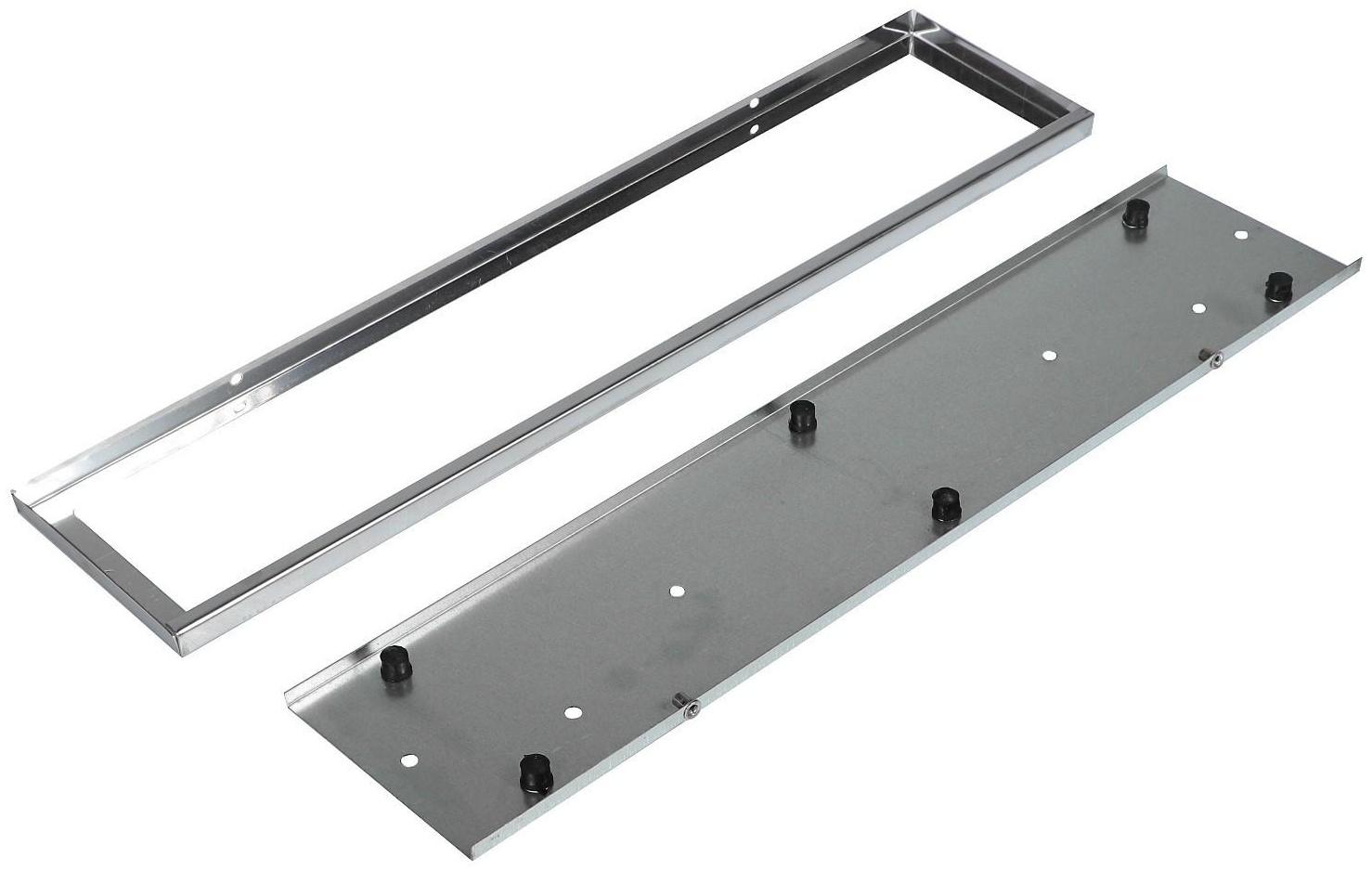 Держатель номера TORSO, металлический, хром