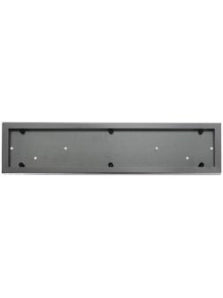 Держатель номера TORSO, металлический, хром