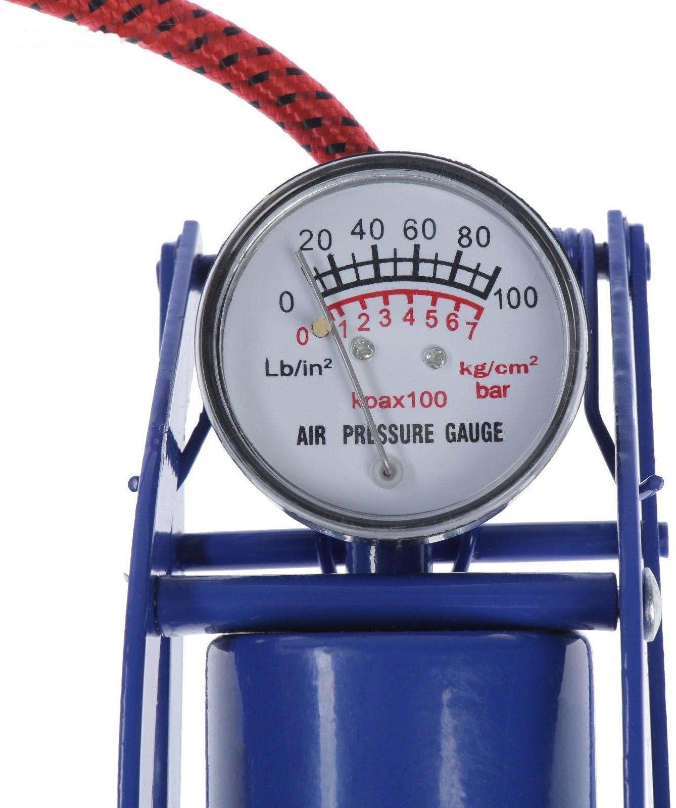 Насос ножной Cartage с манометром, 1 цилиндр