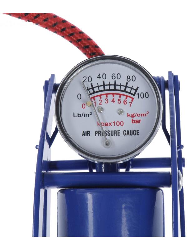 Насос ножной Cartage с манометром, 1 цилиндр