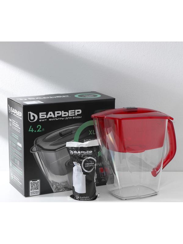 Фильтр-кувшин «Барьер-Гранд Neo», 4,2 л, цвет рубин