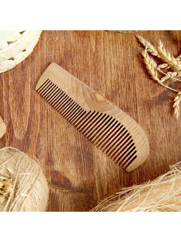 Гребень, двойной, дуб, 18 см,