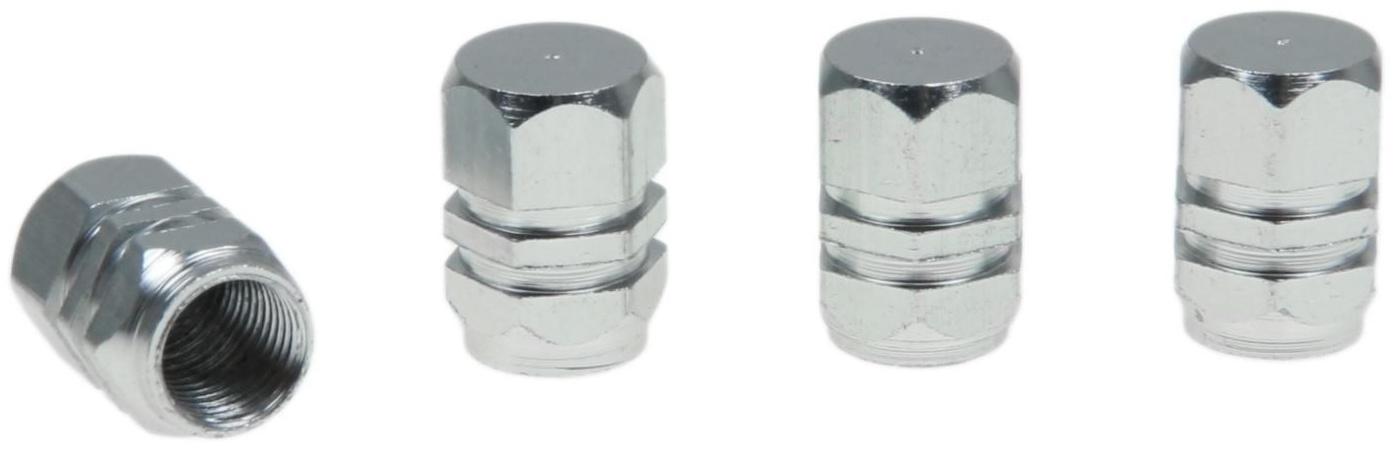 Колпачок на вентиль Torso, хром, набор 4 шт