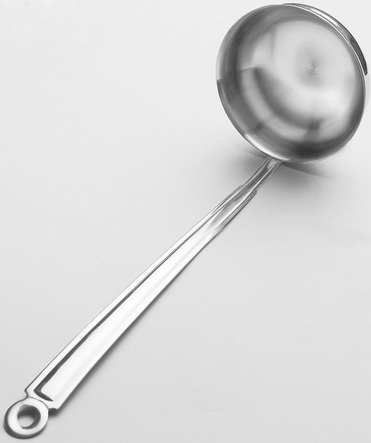 Половник, 150 мл, 9 см, цельнометаллическая ручка, цвет серебряный