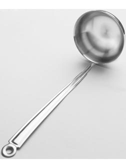 Половник, 150 мл, 9 см, цельнометаллическая ручка, цвет серебряный