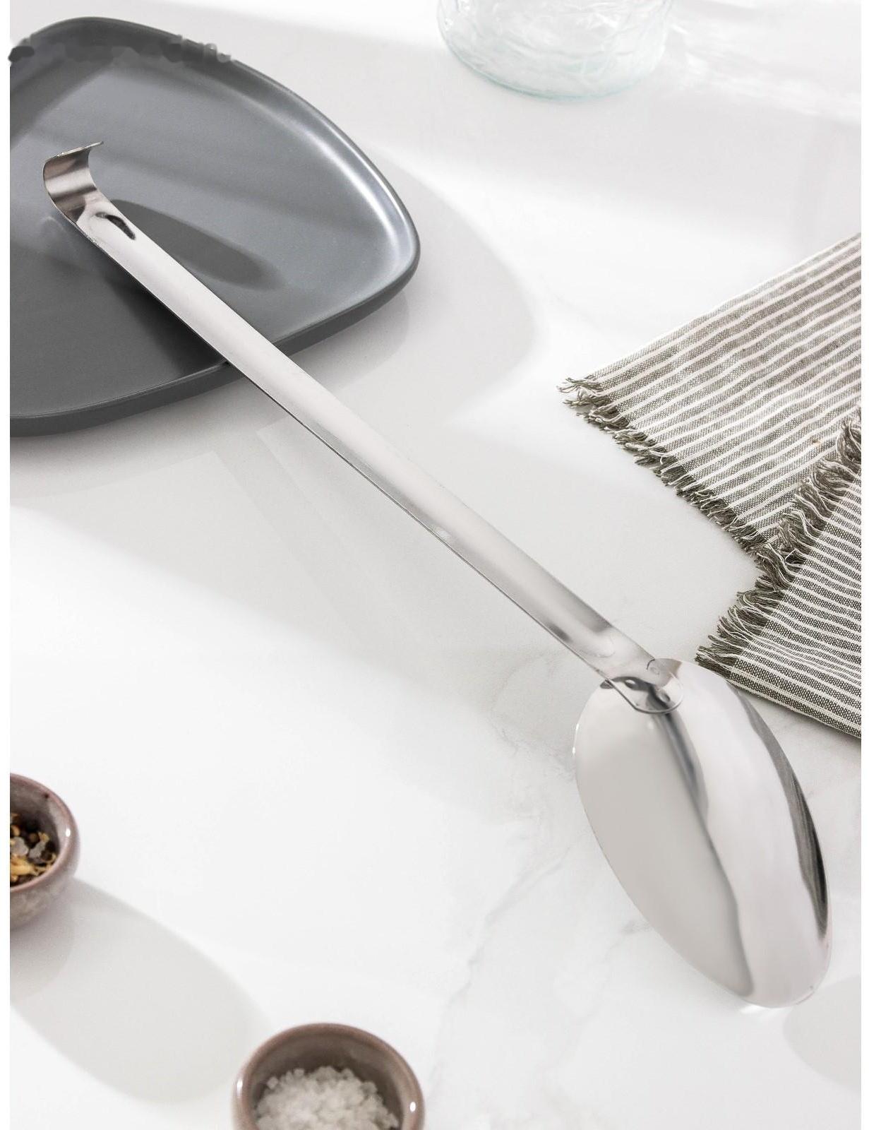 Ложка гарнирная «Поварская», с цельнометаллической ручкой