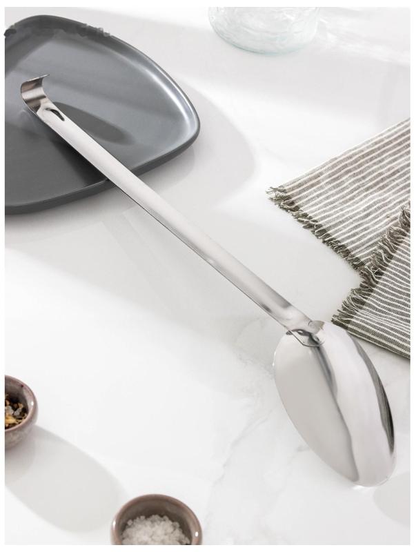 Ложка гарнирная «Поварская», с цельнометаллической ручкой