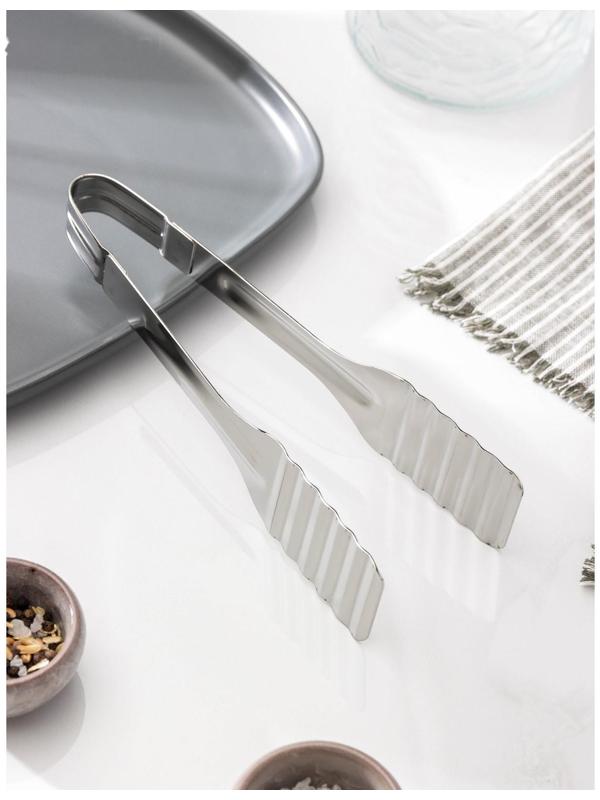 Щипцы для рыбы «Поварские», h=22 см, цвет серебряный