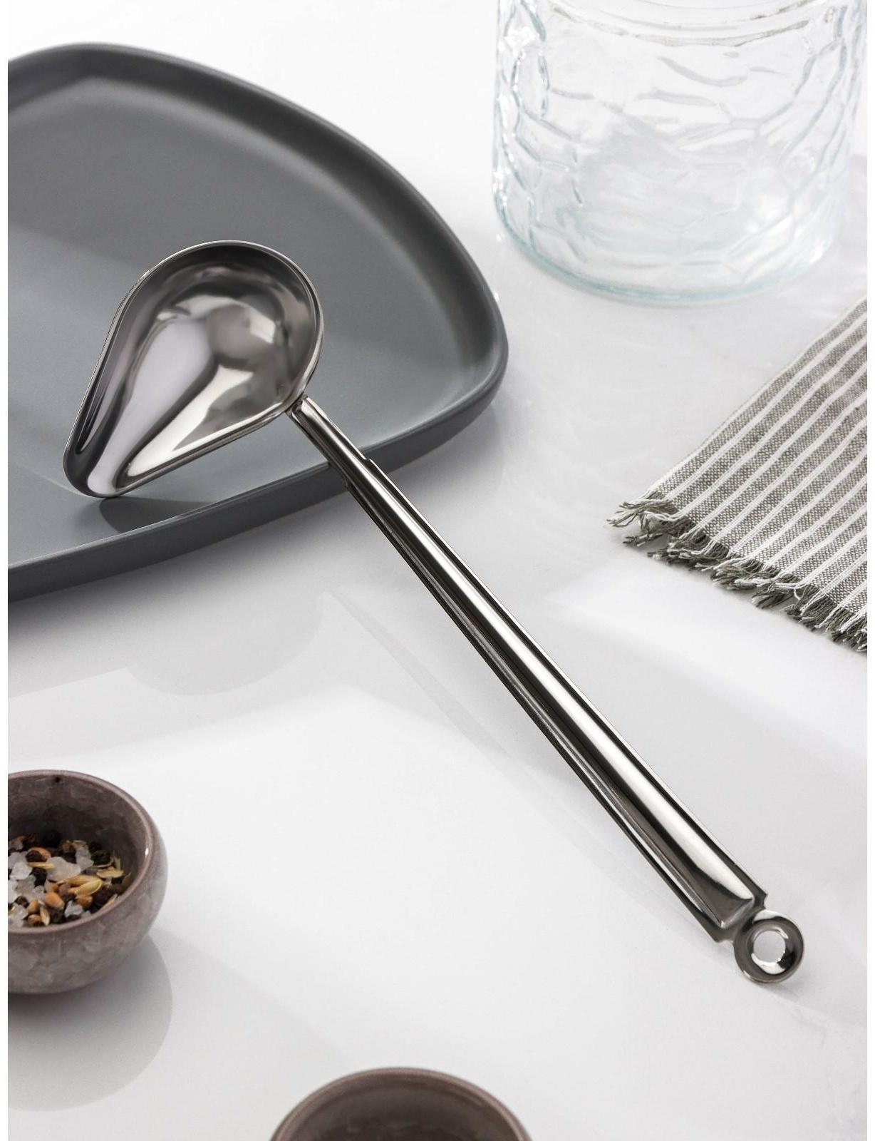 Ложка для соуса, 50 мл, цельнометаллическая ручка