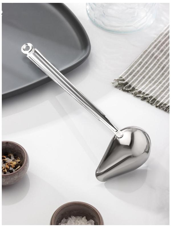 Ложка для соуса, 50 мл, цельнометаллическая ручка