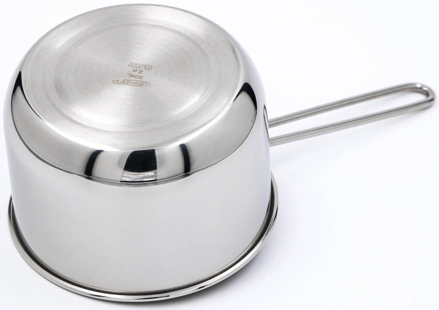 Ковш «Классика», 2 л, металлическая ручка, цвет серебряный