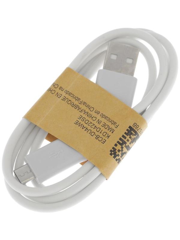 Кабель LuazON, microUSB - USB, 1 А, 0.8 м, белый