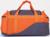 Сумка спортивная на молнии с подкладкой, 3 наружных кармана, цвет серый/оранжевый