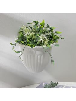 Кашпо настенное «Лозанна», 3 л, цвет белый