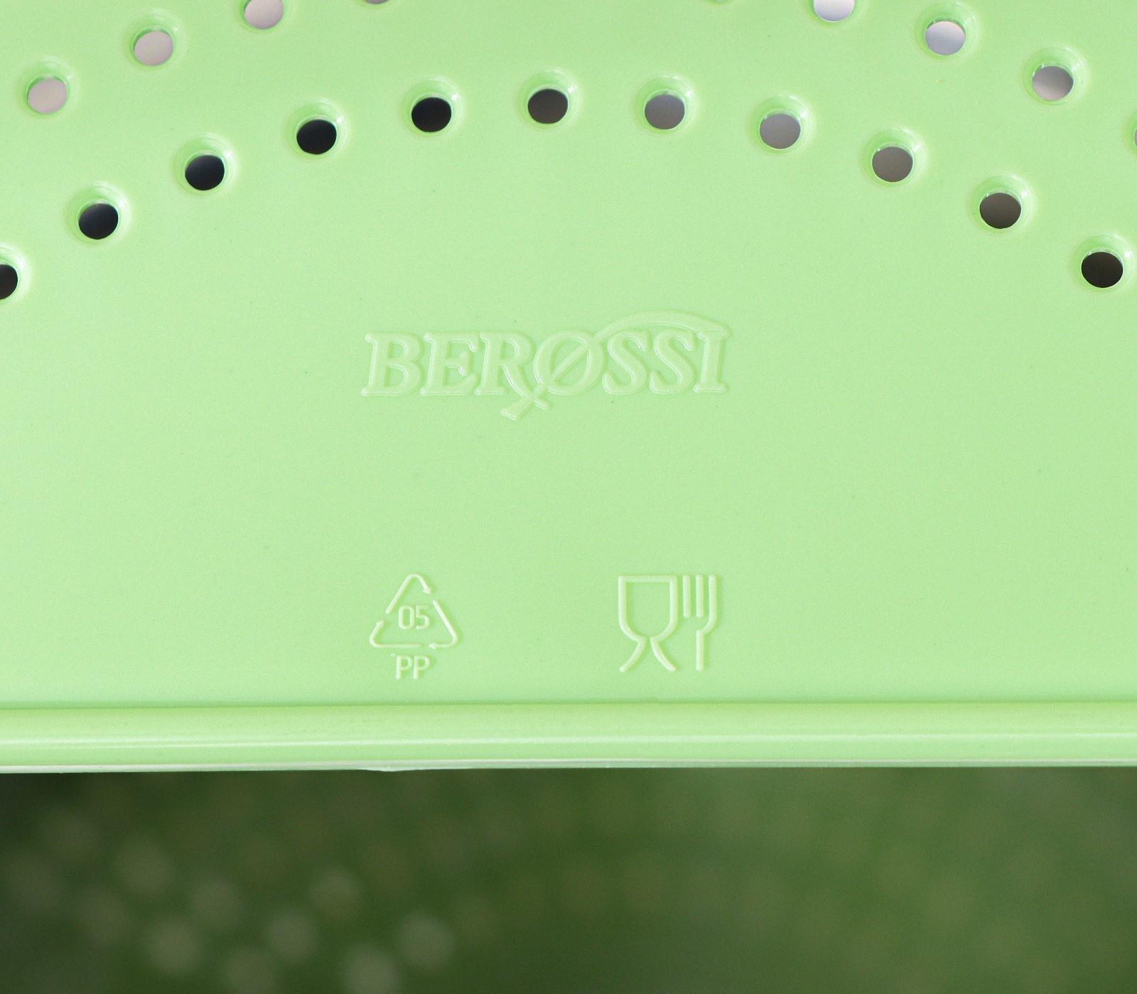 Дуршлаг на кастрюлю, d=28 см, цвет зелёный