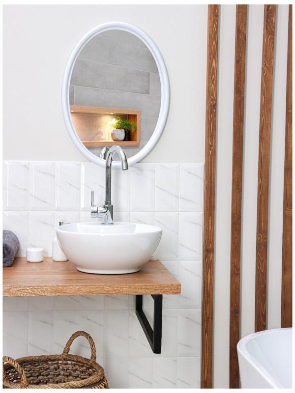 Зеркало Sonata, цвет снежно-белый