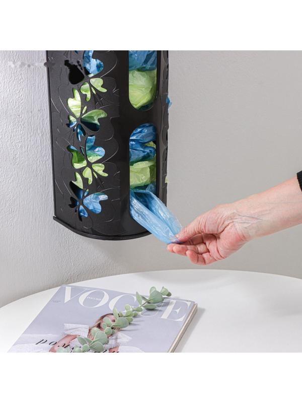 Корзина для пакетов Fly, 16,8×13,3×37,5 см, цвет чёрный