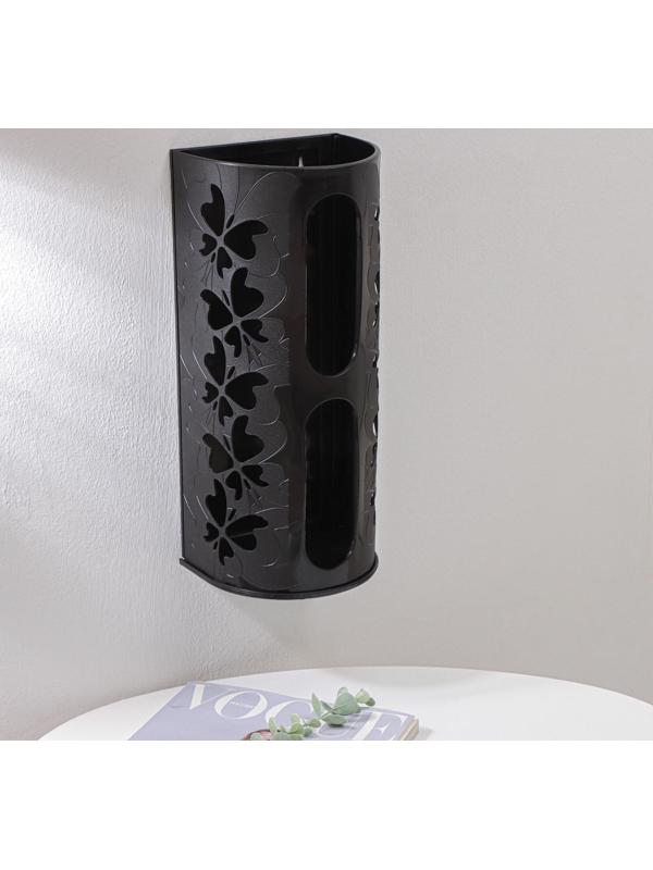 Корзина для пакетов Fly, 16,8×13,3×37,5 см, цвет чёрный