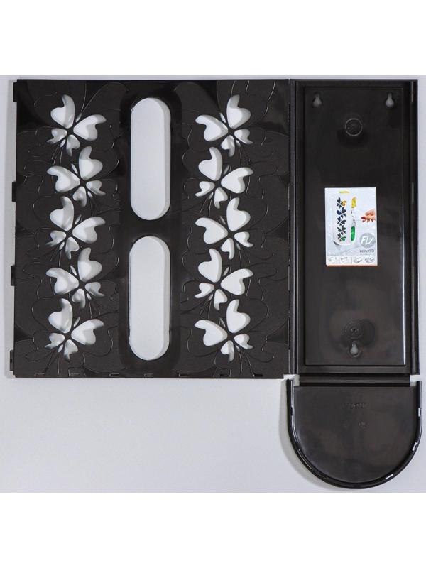 Корзина для пакетов Fly, 16,8×13,3×37,5 см, цвет чёрный