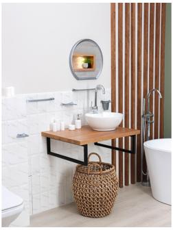 Набор для ванной комнаты Verona, цвет металлик