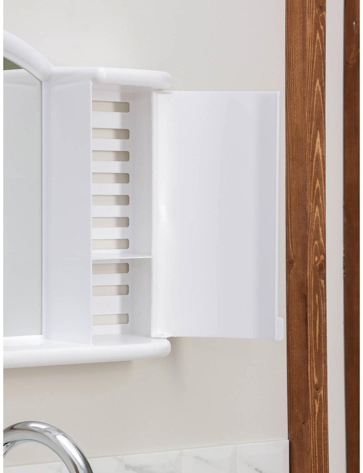 Шкафчик зеркальный для ванной комнаты «Арго», цвет снежно-белый