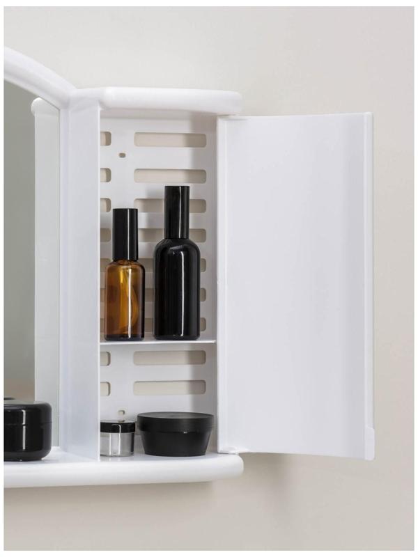 Шкафчик зеркальный для ванной комнаты «Арго», цвет снежно-белый