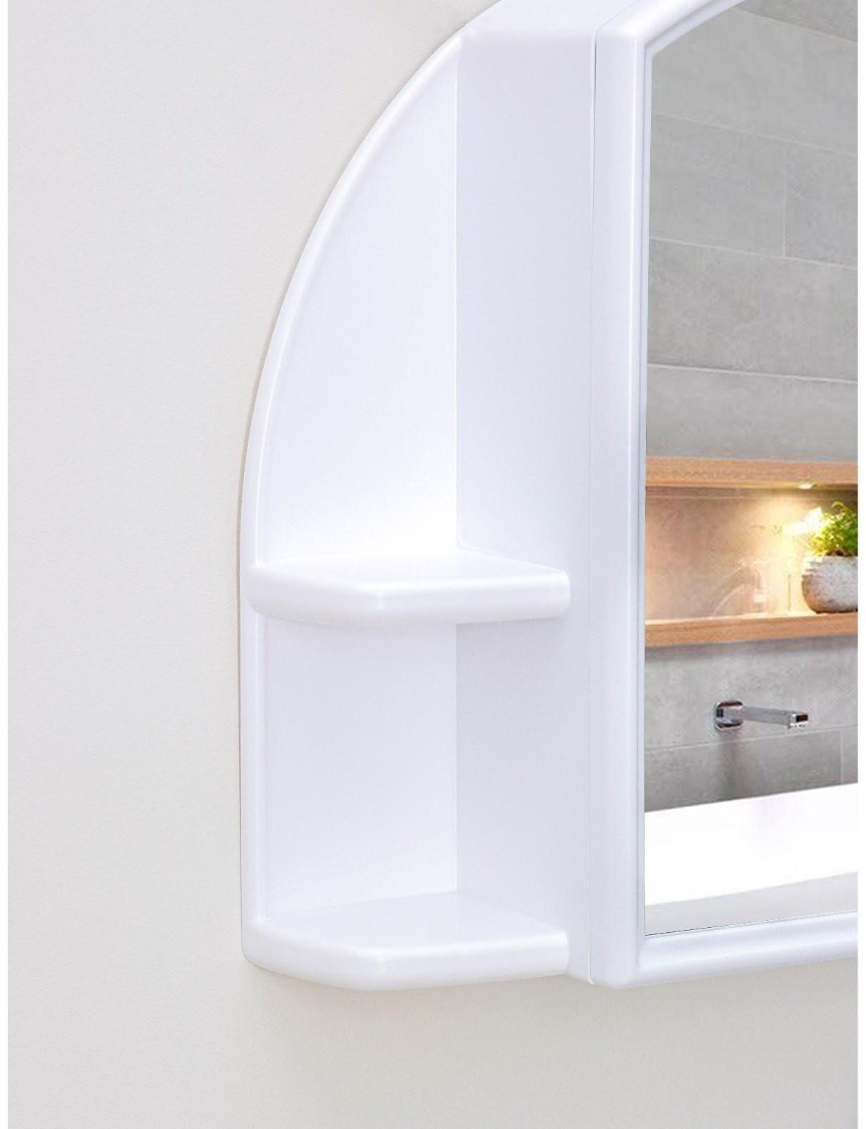 Шкафчик для ванной комнаты с зеркалом «Орион», цвет снежно-белый