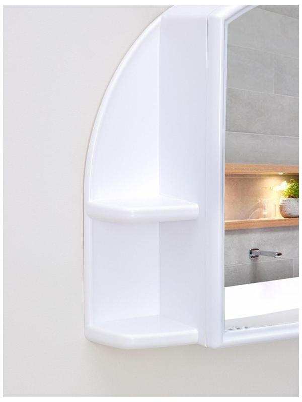 Шкафчик для ванной комнаты с зеркалом «Орион», цвет снежно-белый