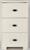 Комод 3-х секционный «Плетёнка», цвет слоновая кость