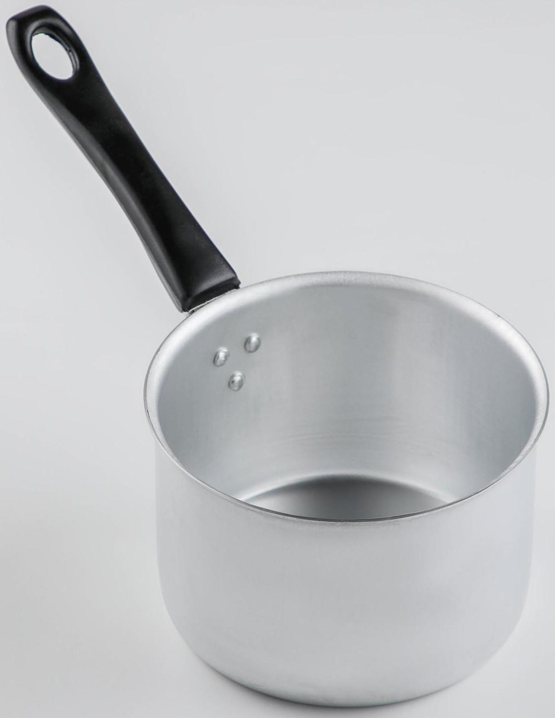 Ковш с крышкой Consul, 1,5 л, d=14 см, пластиковая ручка, цвет хромированный