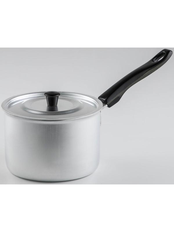 Ковш с крышкой Consul, 1,5 л, d=14 см, пластиковая ручка, цвет хромированный