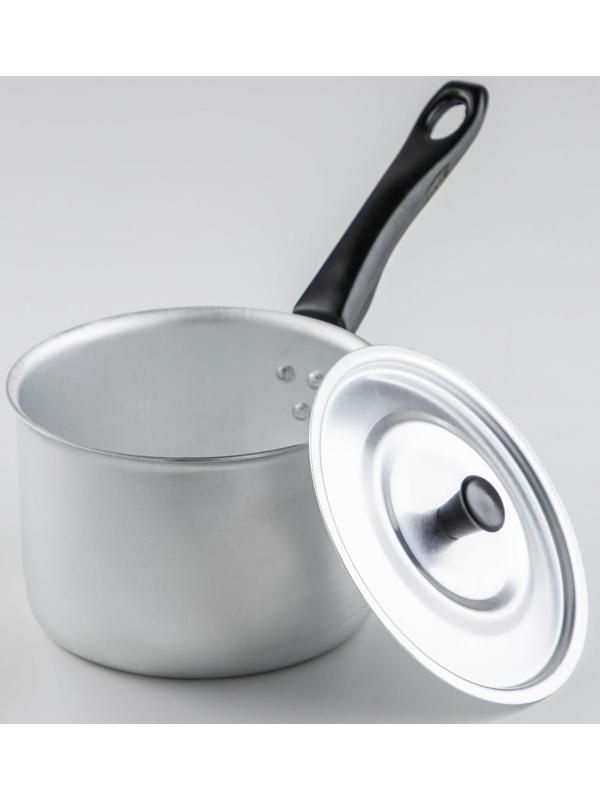 Ковш с крышкой Consul, 1,5 л, d=14 см, пластиковая ручка, цвет хромированный