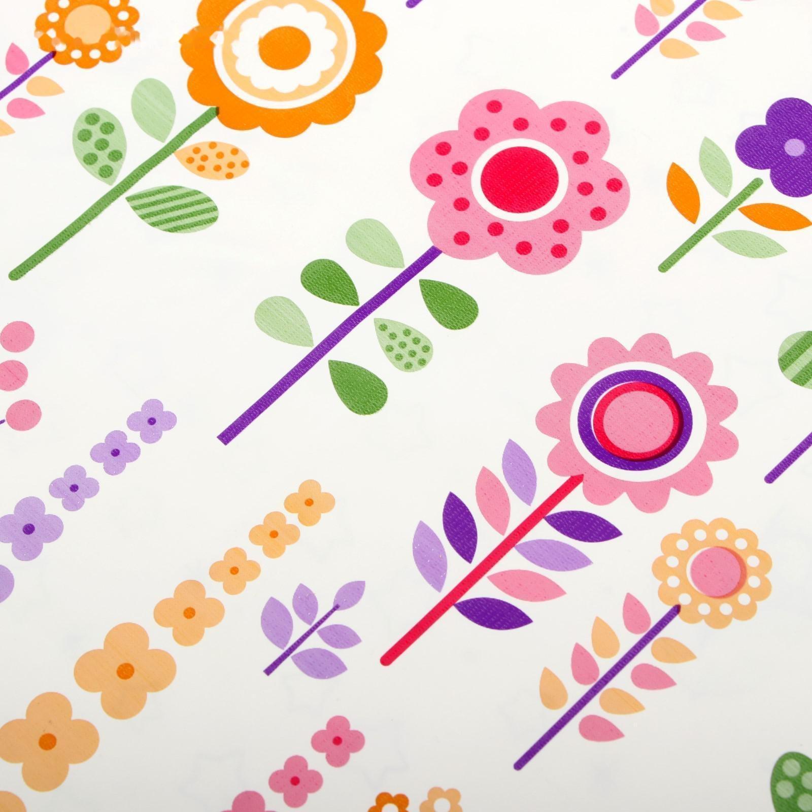 Клеёнка с ПВХ-покрытием, 70х100 см, цвета МИКС