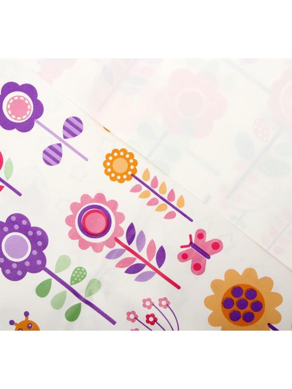 Клеёнка с ПВХ-покрытием, 70х100 см, цвета МИКС