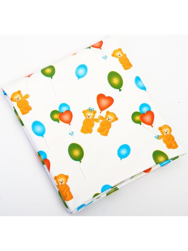 Клеёнка с ПВХ-покрытием, 70х100 см, цвета МИКС