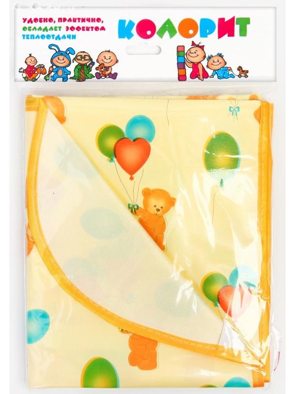 Клеёнка с ПВХ-покрытием, 70х100 см, на резинке, цвета МИКС