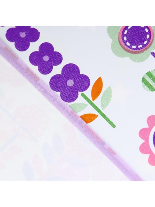 Клеёнка с ПВХ-покрытием, 70х100 см, на резинке, цвета МИКС