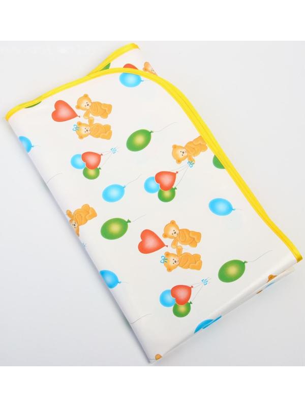 Клеёнка с ПВХ-покрытием, 70х100 см, на резинке, цвета МИКС